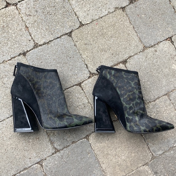 KAT MACONIE leopard print ankle boots size 6 - Picture 6 of 13